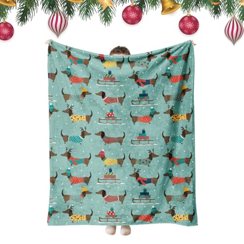 Weihnachtsdecken 26 Satiskid Weihnachtsdecke Wurf, 100 x 150cm Blauer Dackel Home...