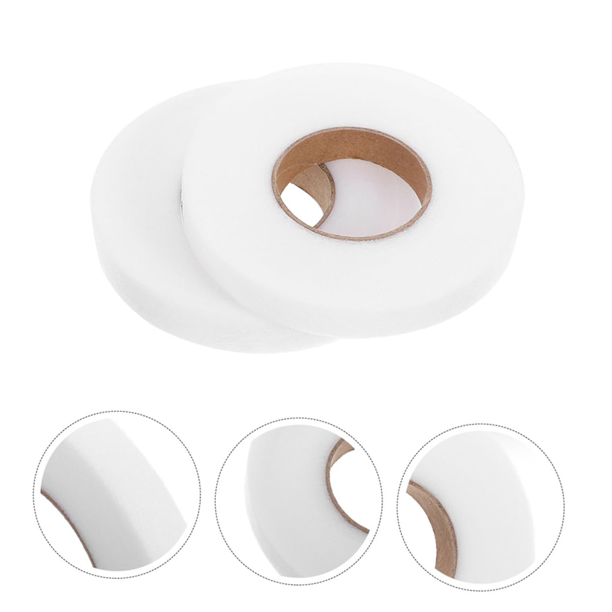 Operitacx 4 Ensembles Entoilage Thermocollant Ruban Adhésif De Couture Ruban Adhésif Double Face Bande Aimantée Adhésive À Rideaux Repasser Sur Du Chiffon 2 Rouleaux * 4