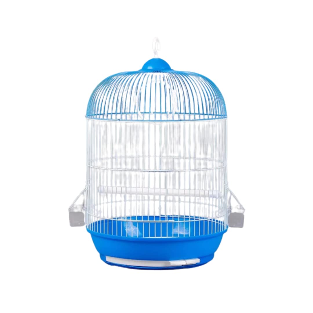 CENTRAL FISH AQUARIUM Bird Cage For Budgies,Finches,Love Birds,Cuttlefish Boneholder,Cuttlefish Bone,1 Plastic Perch,2Cups,Swing (H: 18 Inches/Circumference : 12 Inches)-(Colors May Vary) (B08WCSW2JJ) Amazon Price History, Amazon Price Tracker