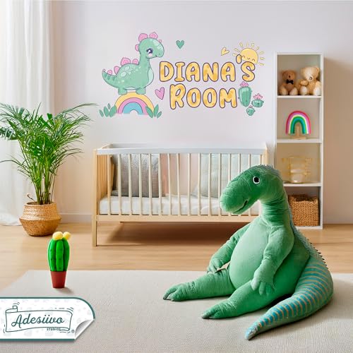 Vinilo Decorativo Dinosaurio Personalizado para Niños miniatura 6