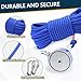 TZSTARJIMAG Double Side Magnet Fishing Kit, 2200 Lb Super Strong Neodymium Magnets with 66 Ft Rope, 3.85 Inch Large Magnetic Fishing Kit with Accessories for Treasure & Underwater Cleaning