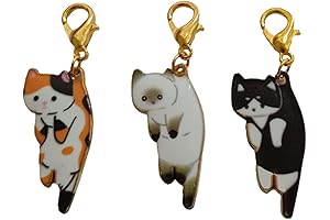 Cat Bag Charms for Backpacks - Cute Jewelry Accessories Set of 3