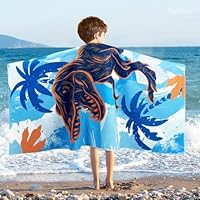 WERNNSAI Kids Beach Towel for Kids - 76 x 150cm Sand Free Swim Towels for Boys Girls
