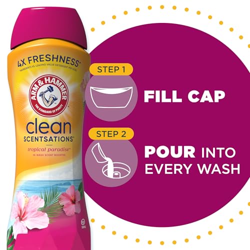 Image of ARM & HAMMER Clean Scentsations Laundry Scent Booster, Tropical, 24 Oz
