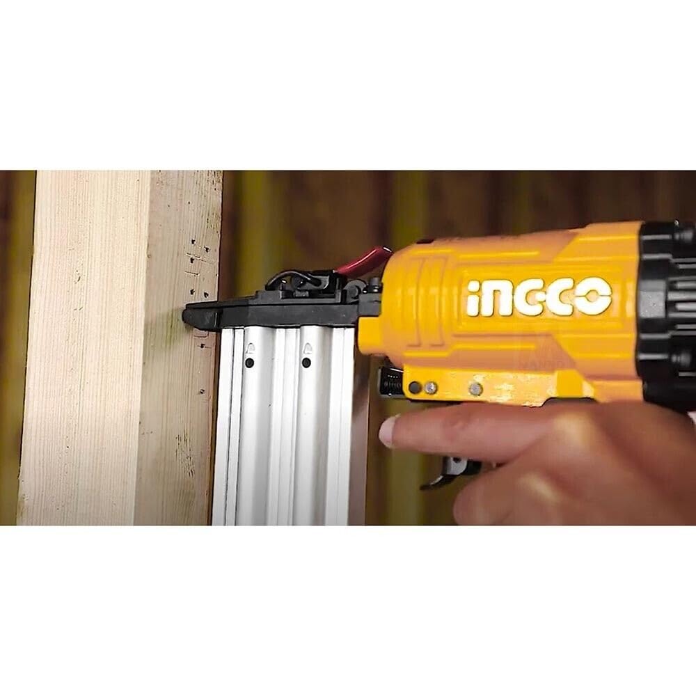 Ingco Cloueur Pneumatique 1000 Clous 100 Pcs 15-50 mm Chrome-plated Acier au chrome-vanadium