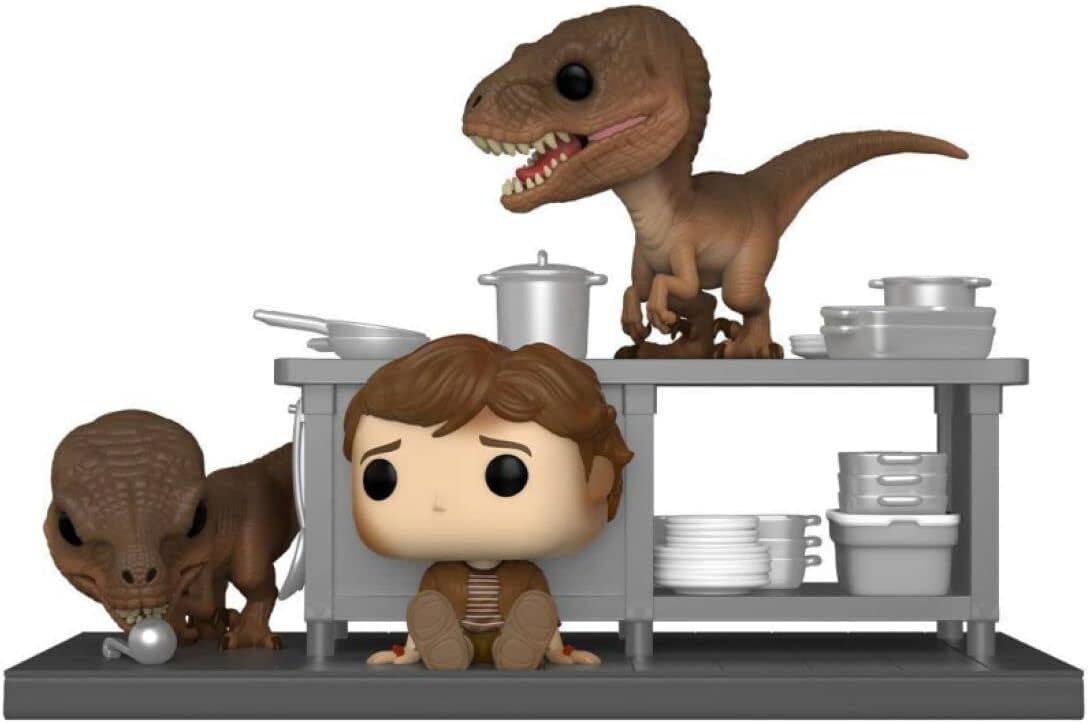 Figurine Funko Pop! Jurassic Park - Tim with Velociraptors 1199 Movie ... pas cher