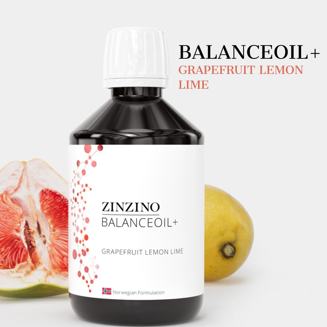 ZinZino BalanceOil+ Aceite de pescado Omega-3 2478 mg, Omega-9