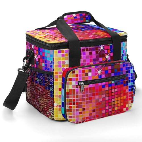 Disco Ball Image Camping Ice Packs Are Lightweight, Large in Capacity And Easy to Carry