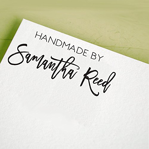 Self Inking Signature Font Stamp Handmade By Personalized Stamp Custom Rubber Stamper #TOP3