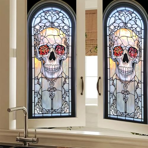 Vinilo decorativo HOMETITUTE Día de los Muertos 18x39 pulgadas miniatura 1