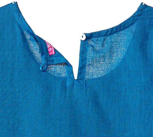 Image of BIBA Girls Cotton Straight Kurta Legging Suit Set