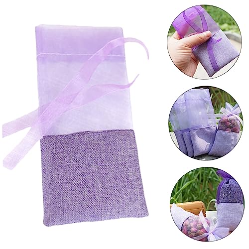 12 Bolsas Sachet con Cordón Lavanda para Joyas y Fiesta miniatura 6