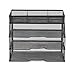 ProAid Kitchen Houseware, Kitchen Organizer Holder Cabinet Rack Compact Kitchen Rack Dish Rack Pantry Organizer Rack with Rubber Feet, Silver