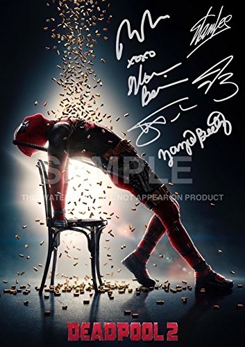 Iconic Images Deadpool 2 Movie Print Ryan Reynolds, Josh Brolin, Zazie Beetz, Stan Lee, Morena Baccarin, Hugh Jackman (11.7  x 8.3 )