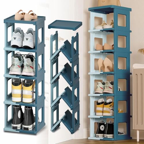 JD FRESH Plastic 4 Tier Shoe Rack/Versatile and Sturdy Almirah for Clothes/Books...