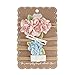 Mud Pie 4-Piece Floral & Bow Mini Headband Set