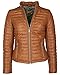 Produktbild Maze Damen Lederjacke Mit Steppnähten Sota Cognac S