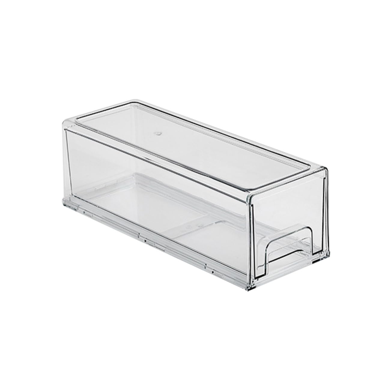 Organizzatore Frigorifero Trasparente Coperchio Scatola Conservazione Alimenti Ermetica Contenitore Frutta Verdura per Freezer e Cucina