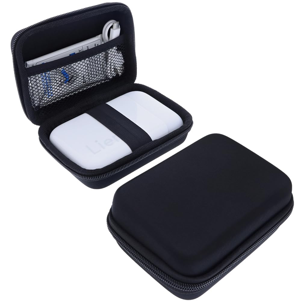 foto-kontor Bag Compatible with Liene Mini Wireless Mobile Instant Photo Printer Case Protective Cover black