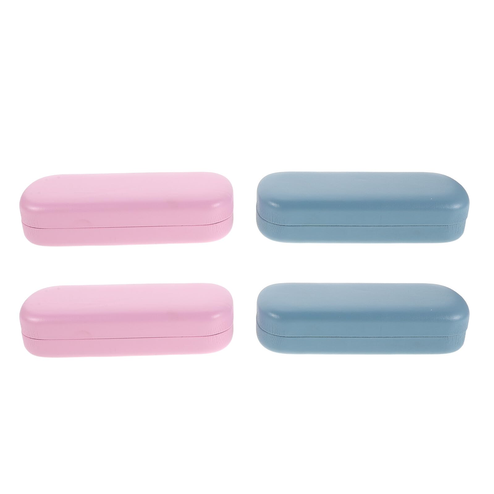 TOYANDONA 4pezzi Custodia Rigida per Occhiali da Vista Scatola Portaocchiali in Metallo Tinta Unita Organizer Protettivo Portatile da Viaggio per Occhiali da Sole e Uso Quotidiano