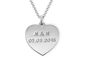 Personalized Engraved Heart Pendant Necklace: An Enduring Gift for Your Beloved Girlfriend
