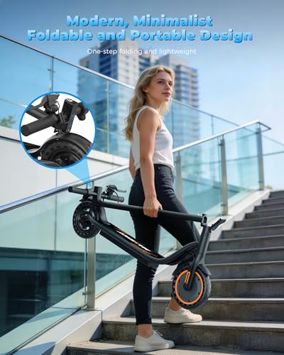 Image of MAXSHOT Electric Scooter for Adults, 8.5 /10 /14 inch Tires, 19 /22Mph, 350W /500W Motor, 21-28 Miles Range, Folding E-Scooter with Dual Suspension,APP Contro