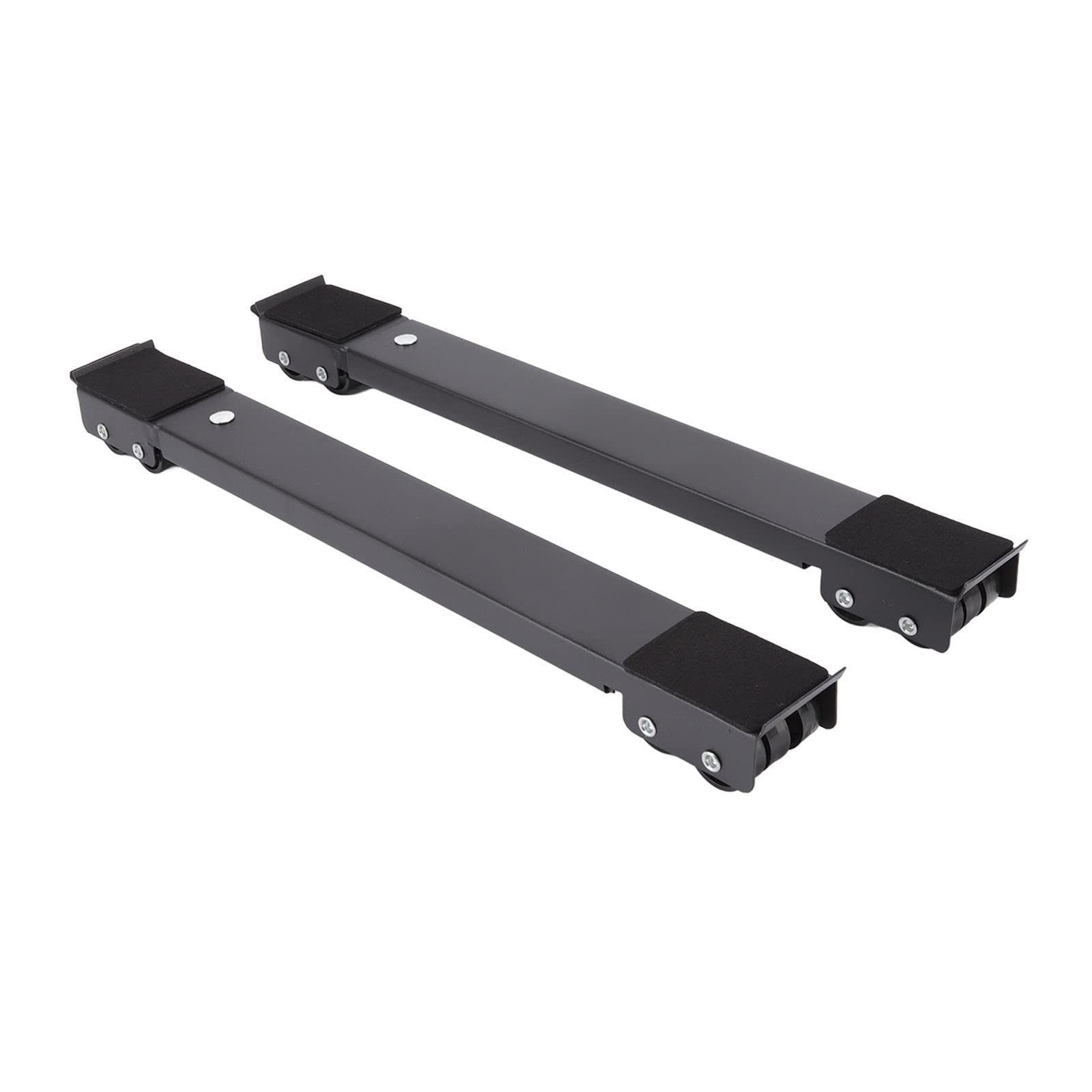 Refrigerator Raised Base, Labor Saving Mobile Roller Stand 2PCS Large Bearing Area with Non Slip Pads for Moving Furniture or Appliance(Black)