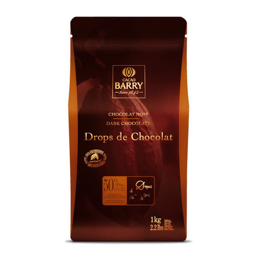 KG 5 GOCCIE DI CIOCCOLATO FONDENTE DROPS DE CHOCOLAT PER PRODOTTI DA FORNO E PASTICCERIA GOCCE FONDENTI PER DOLCI