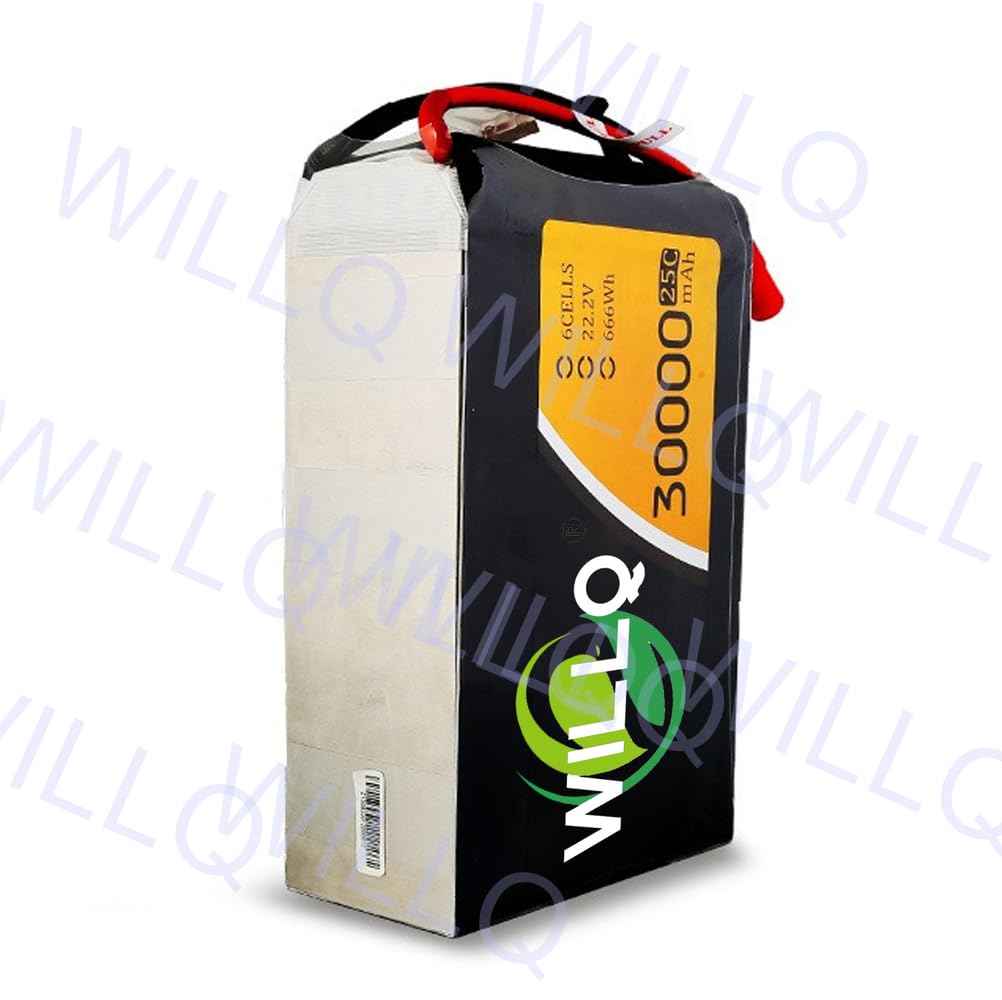 Akumulator litowo-polimerowy 30000mAh 6S 22,2V 25C z wtyczką AS150 zamienny akumulator samochodów zdalnie sterowanych, samolotów, ciężarówek, łodzi, buggy i dronów