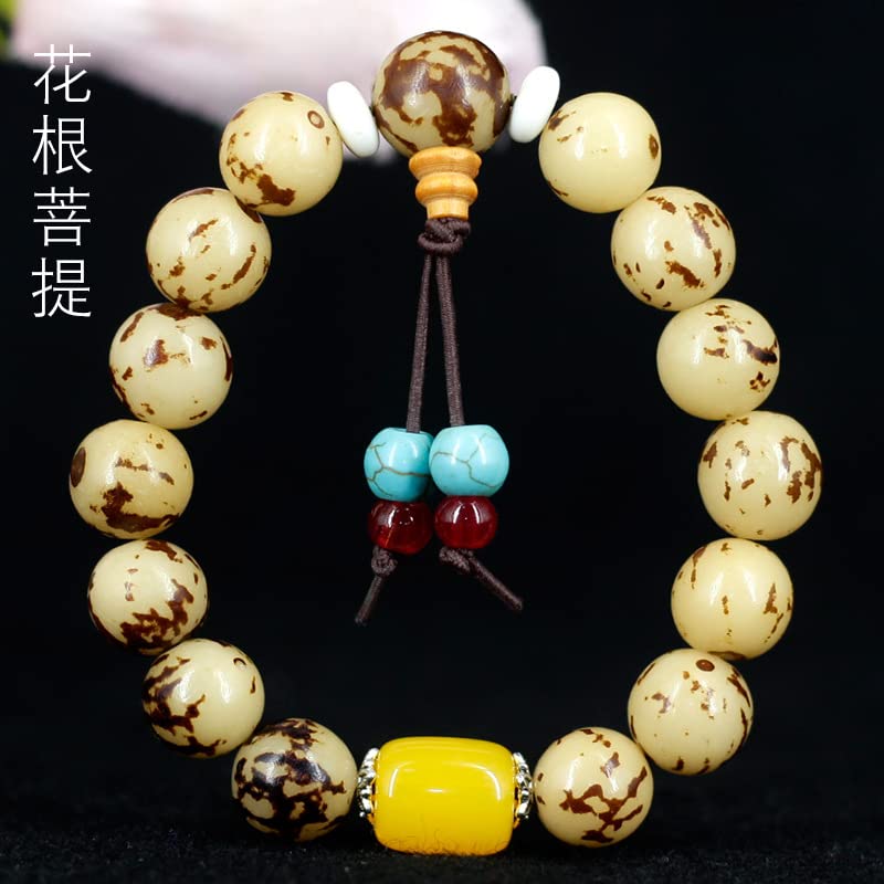 Amazon.com: 花根菩提手串佛珠念珠饰品菩提根菩提子1.2 * 1.4MM左右(花
