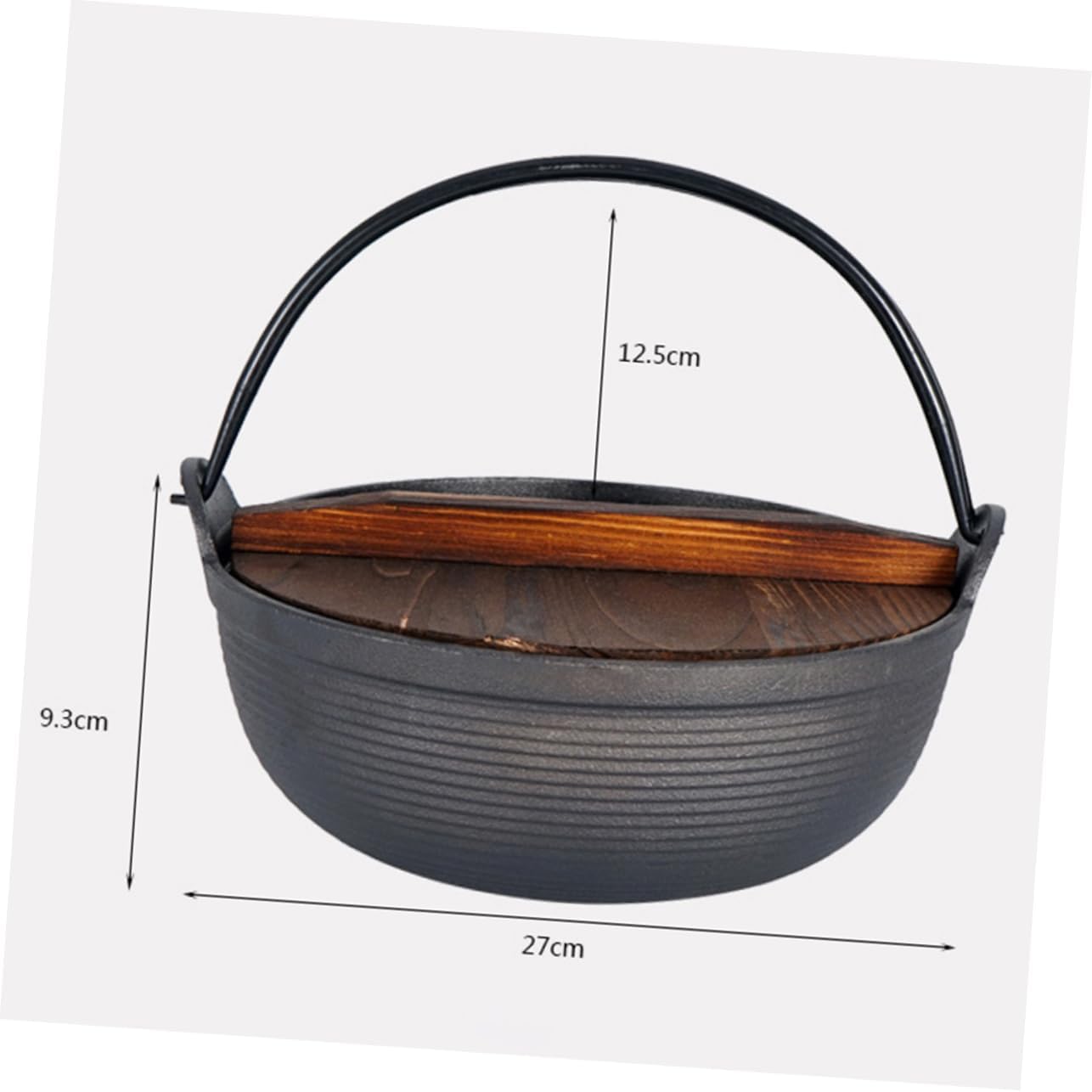 1set Outdoor Cast Cooking Pot Portable Soup Pot for Camping Lightweight Dutch Oven for Picnic Cooking Nonstick Utility for Campfire and Outdoor Use