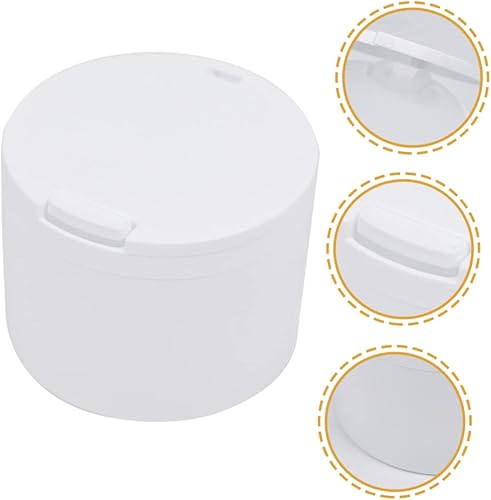 Miniatura 9 de Caja de almacenamiento de hisopos de algodón, dispensador de accesorios de tocador, contenedor de viaje, contenedores con tapas, contenedores de