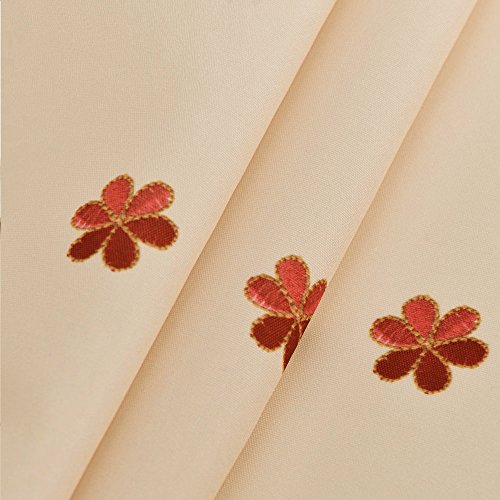 Wewoch VF1 Decorative Red Floral Print Lace Water Resistant Tablecloth Wrinkle Free And Stain Resistant Fabric Tablecloths thumb #8