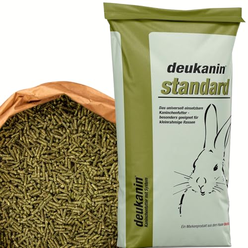 deukanin Standard Kaninchenfutter 9,5 kg | Grundfutter für kleine und mittelrahmige Kaninchen | deuka Qualitätsfutter für Zucht & Haltung