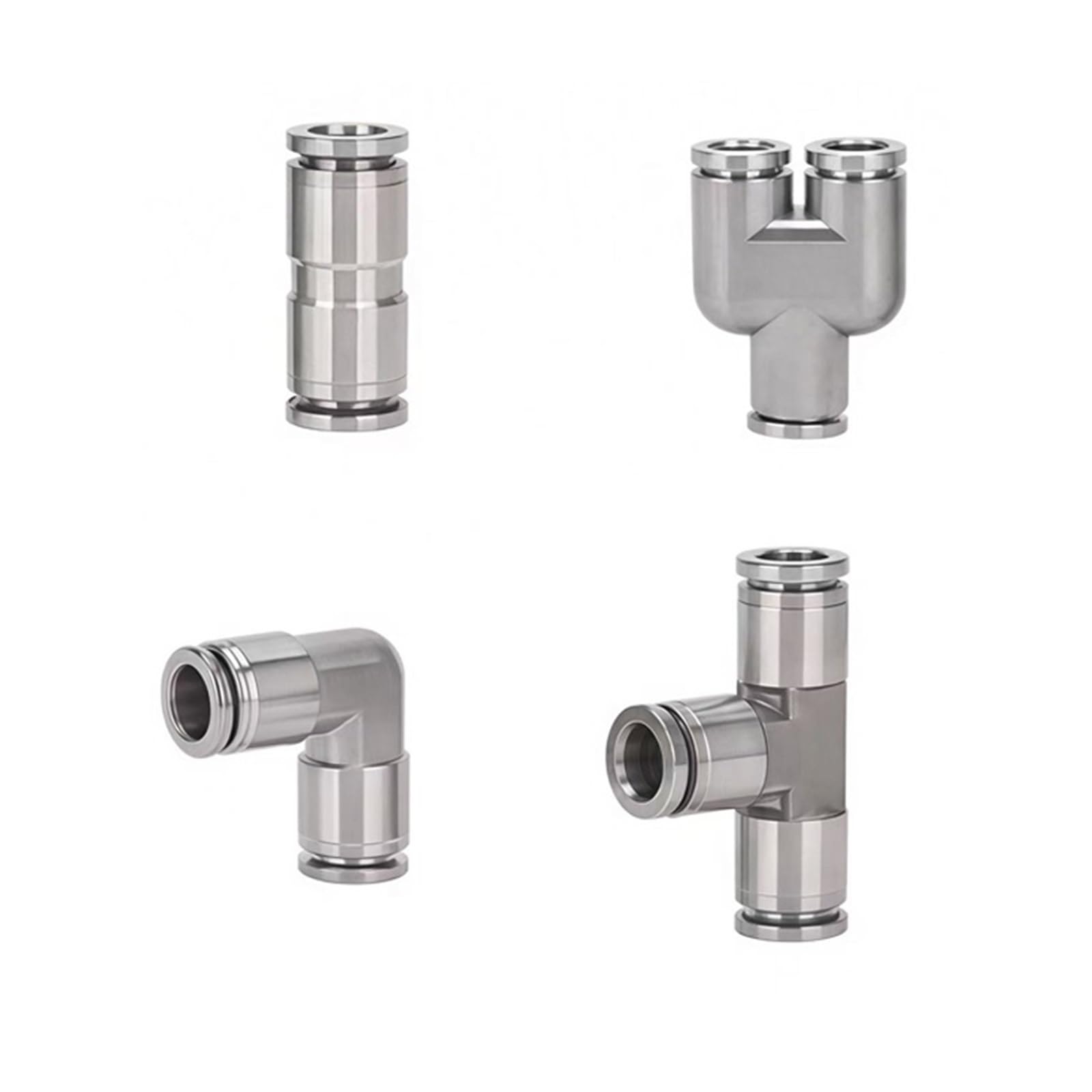 5 pezzi 4 6 8 10 12 14 16mm PU gomito croce Y Tee Push-in rapido connettori pneumatici in acciaio inossidabile 304 raccordo aria(PY 16mm)