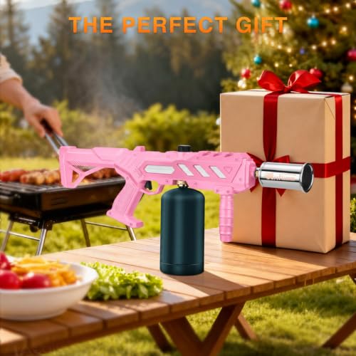 Image of ARTFLAMM Powerful Propane Torch Gun, Kitchen Grill Torch with Detachable Design, Adjustable Flamethrower Torch Burner for Searing Steak, BBQ, Welding, Camping Charcoal Lighter(Tank Not Included)