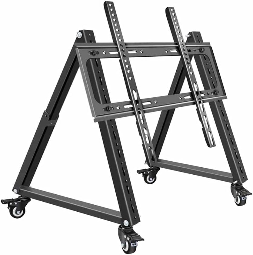 32"70" TV Cart Free Lifting Rolling TV Mount Stand Trolley Plasma
