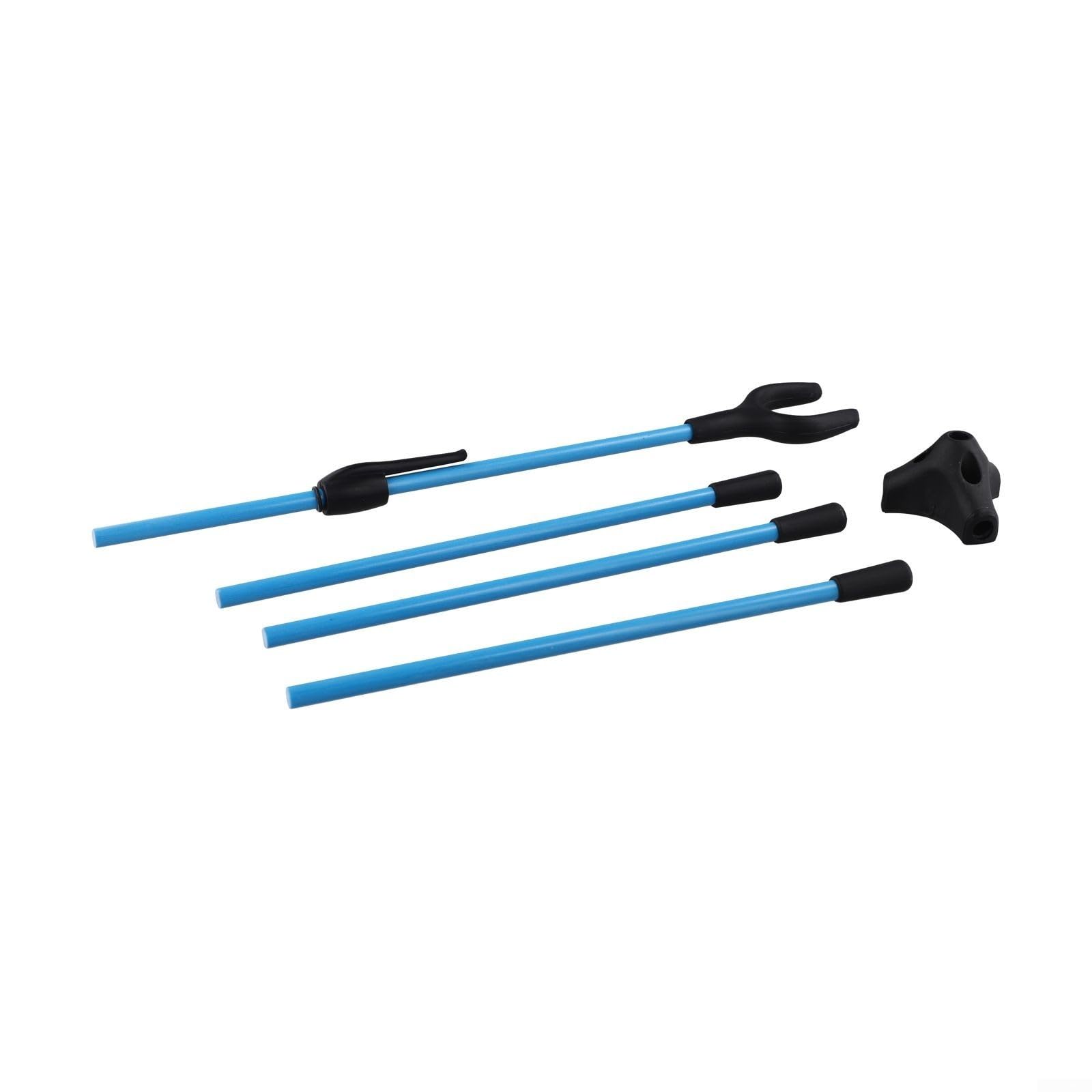 Supporto per arco pieghevole, design stabile per archi ricurvi e lunghi, leggero per un facile utilizzo (blu)