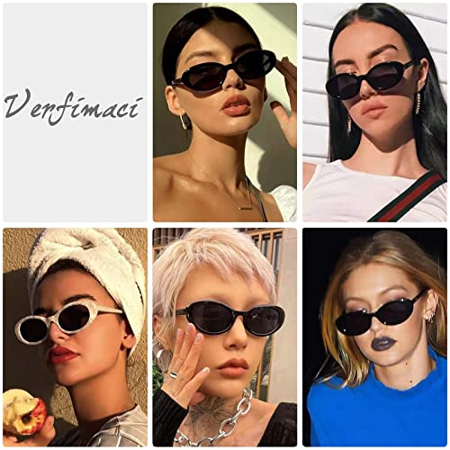 Verfimaci Retro Oval Sunglasses for Women Driving Fashion Cat Eye Glasses2