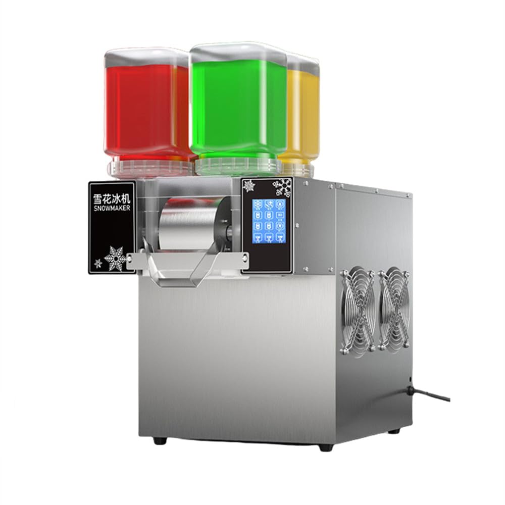 Amazon.co.jp: Rosoy 業務用自動スノーフレークアイスマシン 小型