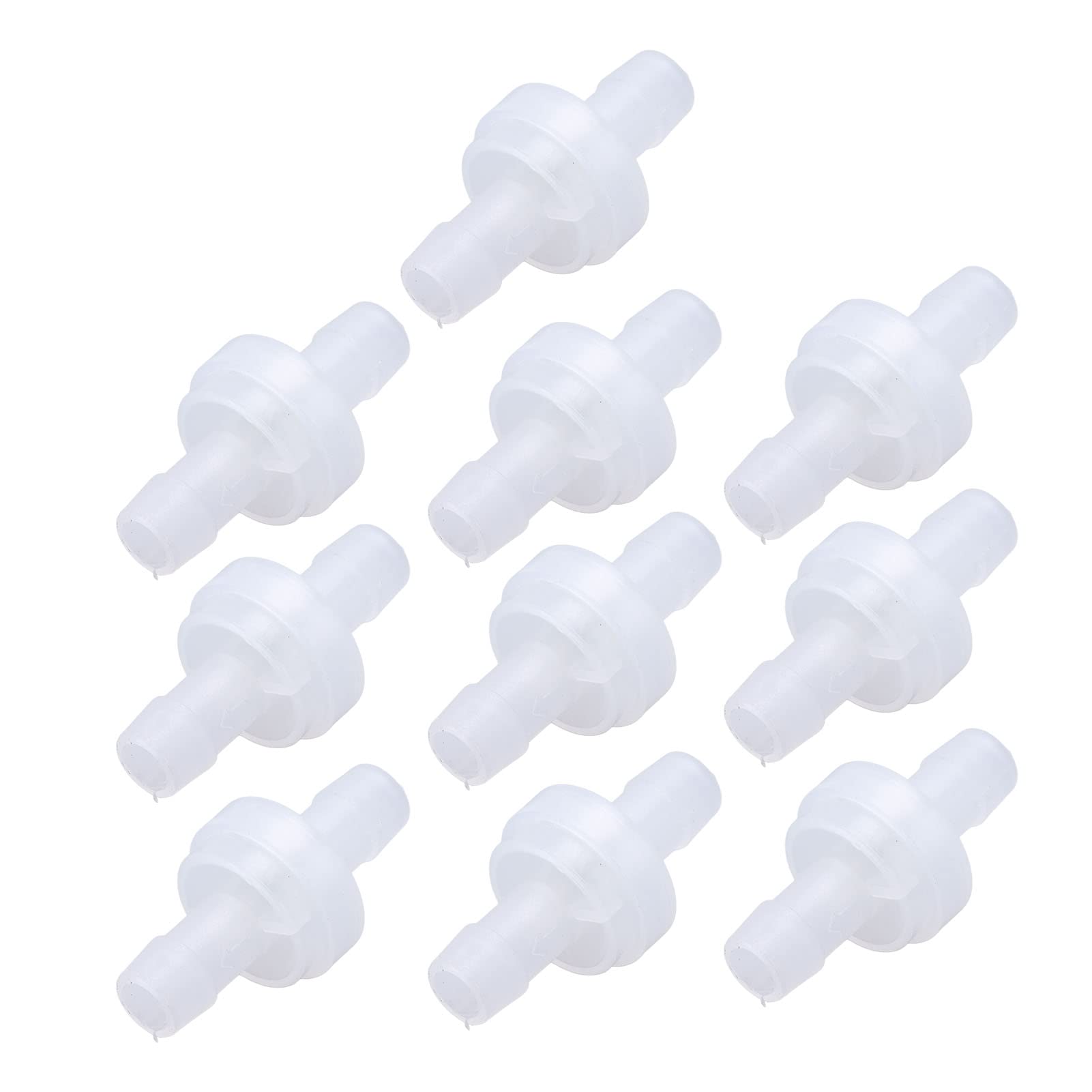 Cocoarm Válvula de Retención de 10 Piezas Válvula de Retención de Púas de Plástico PP Diafragma Resistente Al Ozono de Parada de Agua de una Vía para Tanque de Peces Bomba de Aire Uso de Manguera de