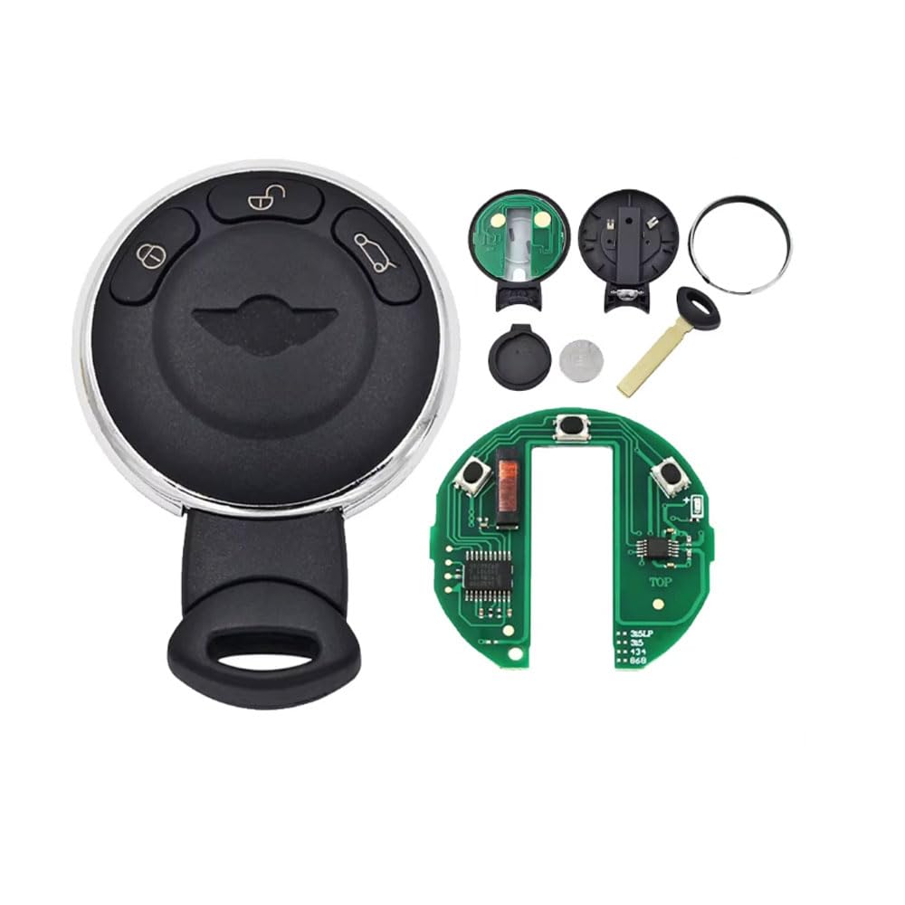 Smart Remote Key Shell Case Fob Carcasa De Llave De Coche Funda Mando 3 Botones Smart Remote Car Cas3 Stystem Fob for BMW Mini Cooper Remote S ONE D CLUBMAN COUNTRYMAN Control Smart 868mhz KR55WK49333