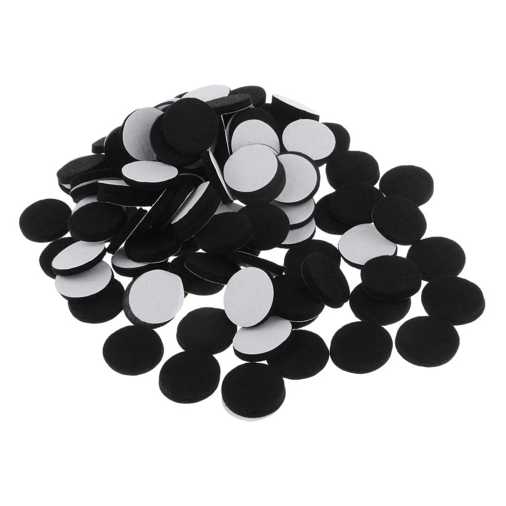sourcing map Ronde vilten meubelpads, 16 stuks 2,5 cm
