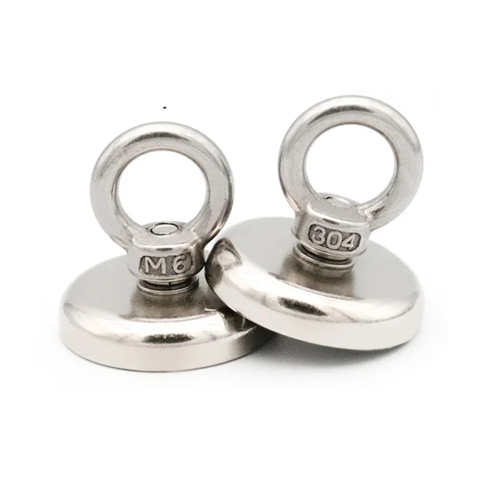 GeRRiT 10 pièces Support Ndfeb Permanent en néodyme Fort D16mm D25mm Aimant Puissant Recherche aimants Crochet Support magnétique pêche récupération (Size : Diameter 42mm)