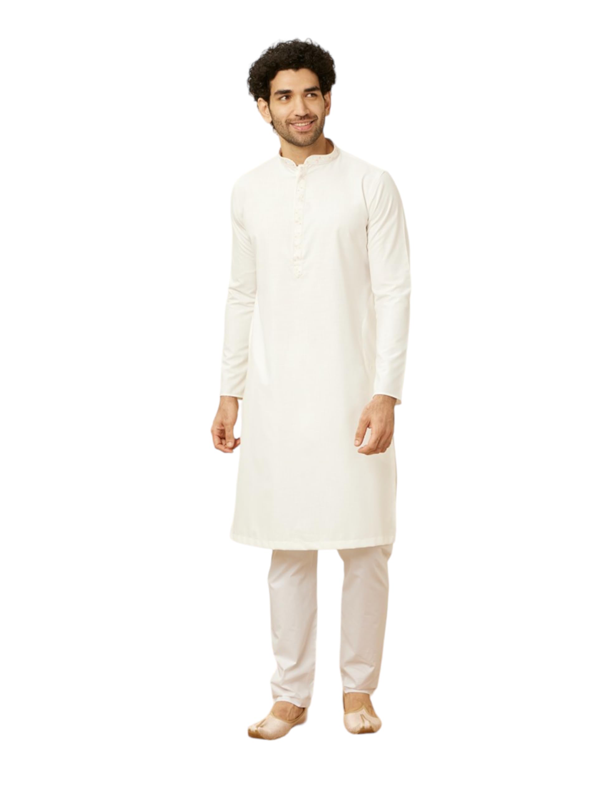 Men's Viscose Blend Kurta Pyjama Set (2pcs)-image-7
