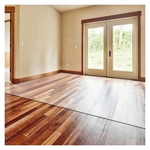 Alfombrilla antideslizante transparente resistente para silla, protector de suelo duradero para oficina y hogar, grosor de 1,5 mm, 110/130/150 cm de ancho, vinilo de plástico transparente, protección