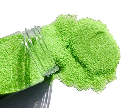 FAIRY TAIL & GLITZER FEE Deko-Sand 620g Grün Farbsand hellgrüner grüner Streusand Streugranulat Tischdekoration Vasenfüllungen Dekoschalen Cover