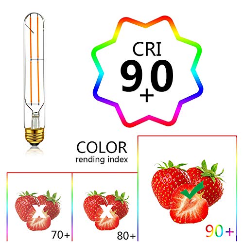 Dimmable-6W-Edison-Led-Tube-BulbsSoft-White-2700KT10-Long-Tubular-Light-Bulb-73-Inch-60Watt-EquivalentMedium-Base-E26-Led-Bulb-Pack-of-4