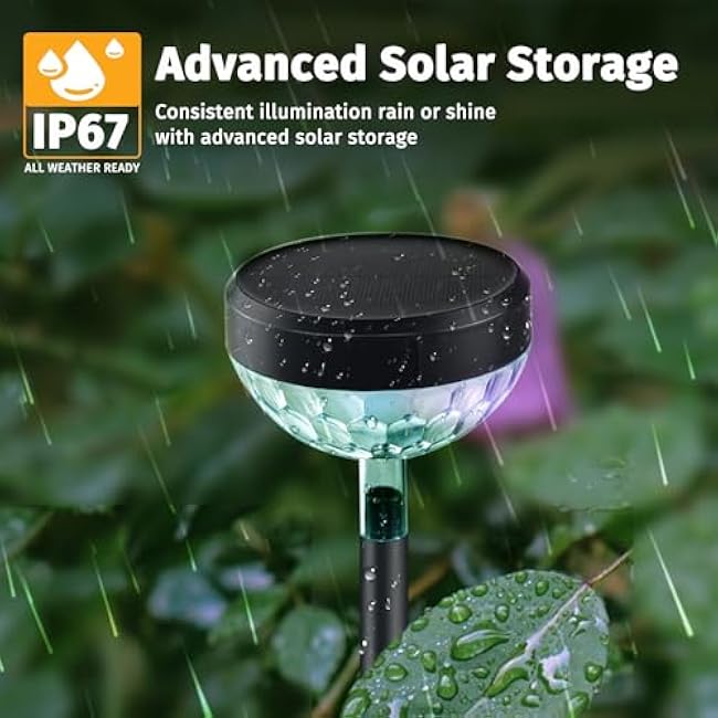 Solar Pathway Lights Solar Lights Outdoor Garden Light Color Changing Warm White Cool White RGB Colored