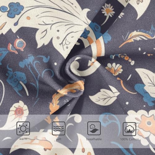 KLL Paisley Floral Damask Pattern Little Boys Soft Athletic Underwear Cute Children Panties3